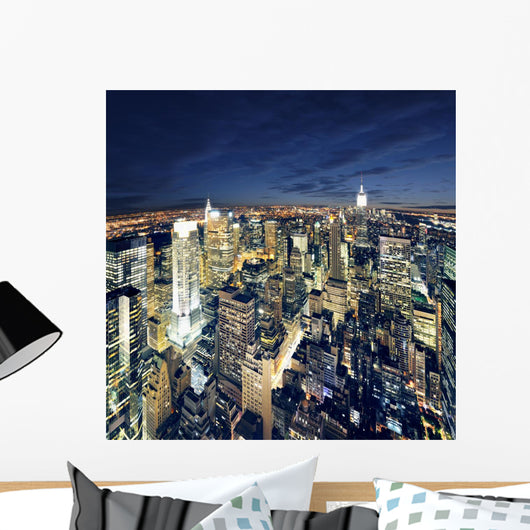 Amazing view to new york manhattan - newyork city Wall Mural