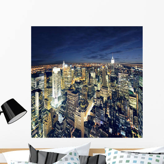 Amazing view to new york manhattan - newyork city Wall Mural