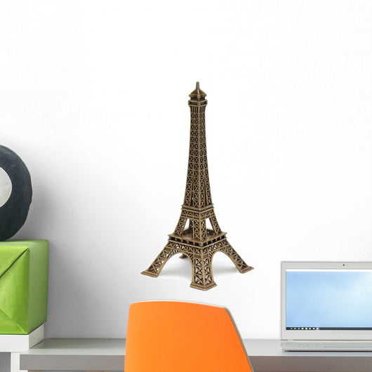 Eiffel Tower Statue White Wall Decal