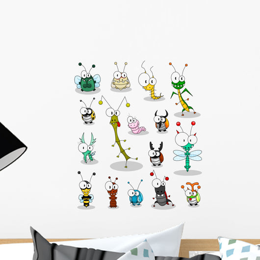 Cartoon insects Wall Decal