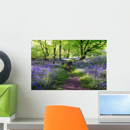 Blue bells forest Wall Mural