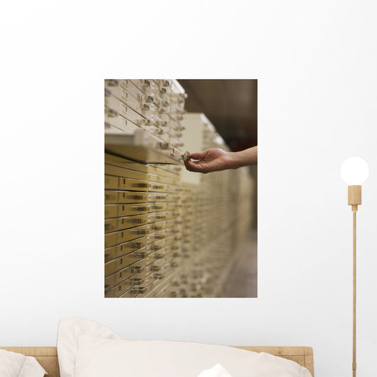 Hand Pulling Out Filing Drawer;Ottawa Ontario Canada Wall Mural