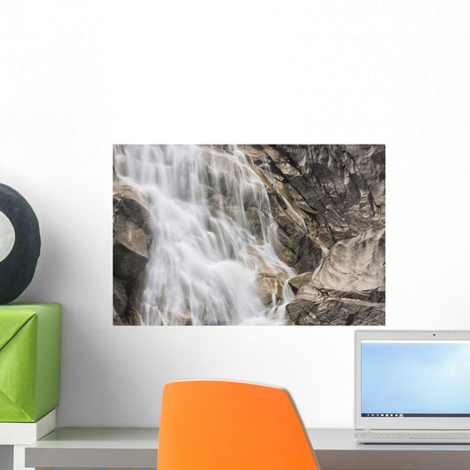 Close-Up Of Shannon Falls;British Columbia Canada Wall Mural