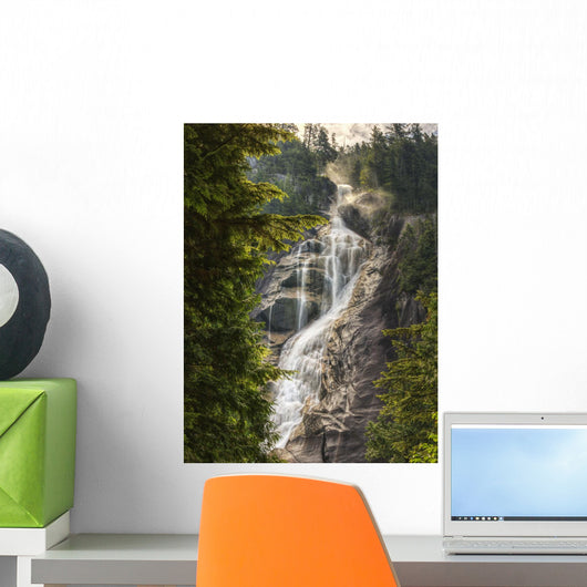 Scenic Of Shannon Falls;British Columbia Canada Wall Mural