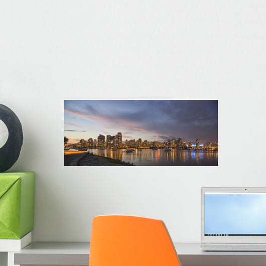 Panoramic Sunset over False Wall Decal
