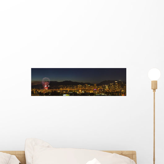 Fireworks over English Bay Wall Decal