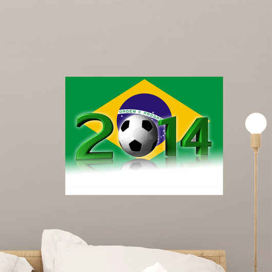 2014 Soccer Logo with Wall Decal