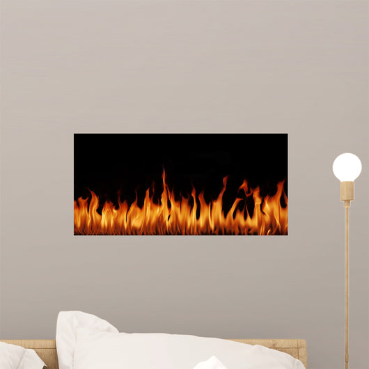 Flames panoramic Wall Mural