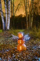 One Jack-o-lantern Person Dressed Wall Decal
