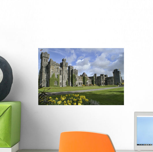 Famous Ashford Castle, County Mayo, Ireland. Wall Mural