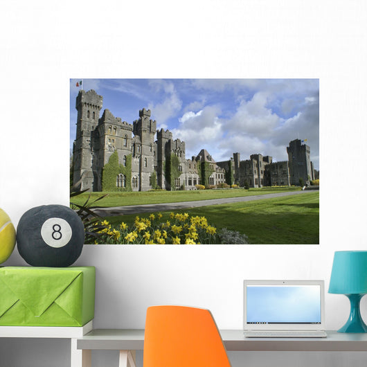 Famous Ashford Castle, County Mayo, Ireland. Wall Mural
