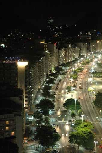 Nighttime City Skyline and Road Wall Decal