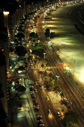 Beachside Road at Night Wall Decal