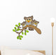 Three Cute Owls on Branch Wall Decal