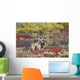Gray Wolf Walking Along Tundra Ridge Fall, Dwarf Birch Wall Mural