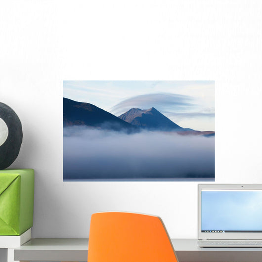 Early morning mist over lough leane;Killarney, county kerry, ireland Wall Mural