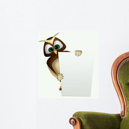 Owl Sign Wall Decal