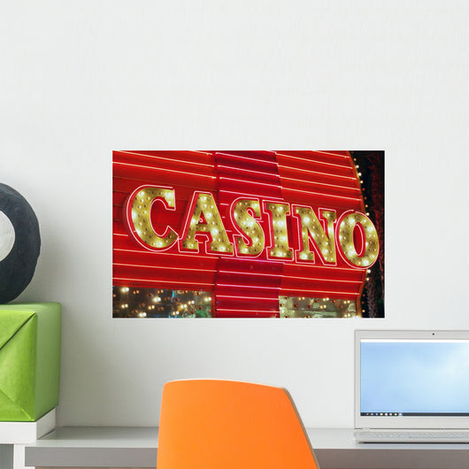 Bright Casino Neon Lights Wall Mural