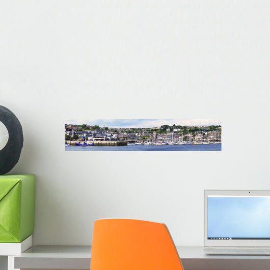 A busy harbour and waterfront;Kinsale county cork ireland Wall Mural