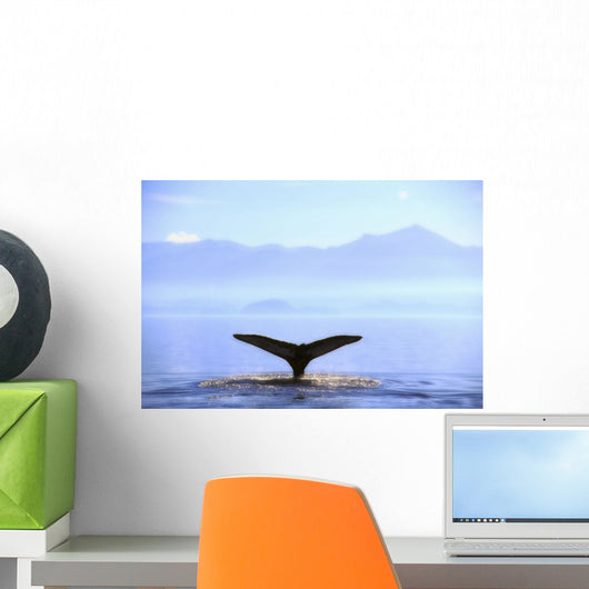 Humpback Whale's Tail Lifting Wall Decal
