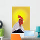 Crowing rooster;British columbia canada Wall Mural