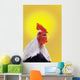 Crowing rooster;British columbia canada Wall Mural