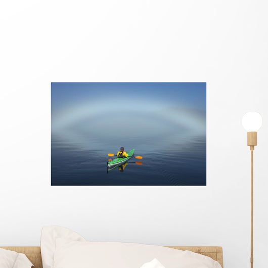 A Sea Kayaker Paddles Wall Mural
