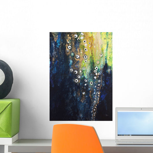 Abstract watercolor painting Wall Mural