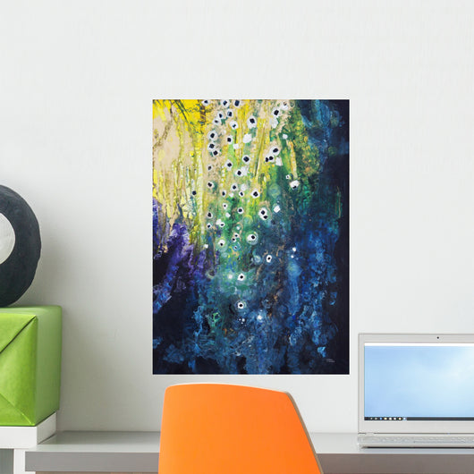 Abstract watercolor painting Wall Mural