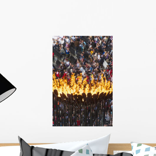 Flames Of Olympic Cauldron Designed By Thomas Heatherwick Wall Mural