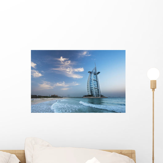 Burj Al Arab At Dusk Wall Mural