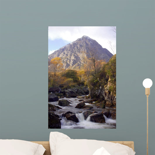 Sottish Mountains Waterfall Wall Mural