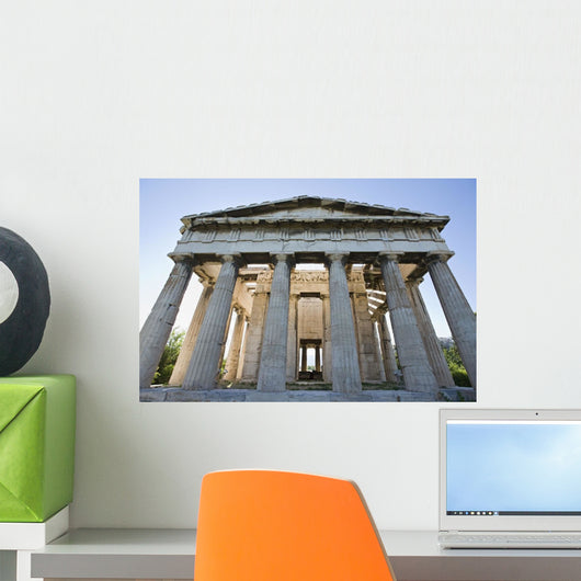 Temple of hephaestus in ancient agora of athens;Athens greece Wall Mural