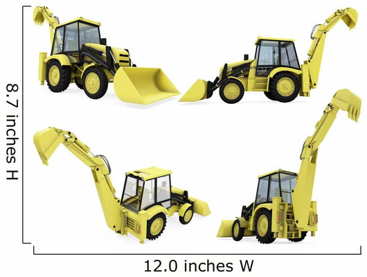 Collage of isolated construction vehicle Wall Decal