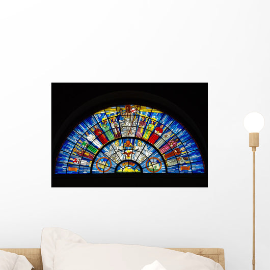 Stained-glass Window inside Basilica