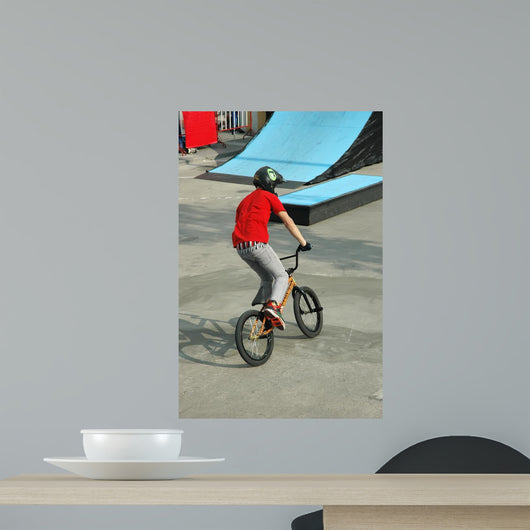 Bicycle Stunt Wall Mural
