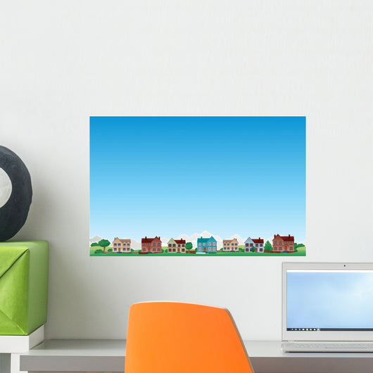Calm neighborhood Wall Mural