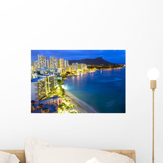 Waikiki Beach in Honolulu Hawaii Wall Mural