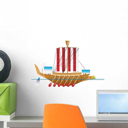 Ancient Egyptian warship Wall Decal