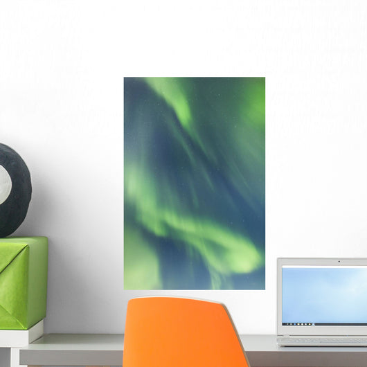 Northern Lights In The Sky Above The Chena Lakes Recreation Area Wall Mural
