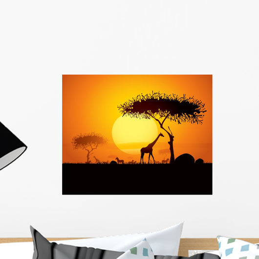 Tranquil Sunset Scene Africa