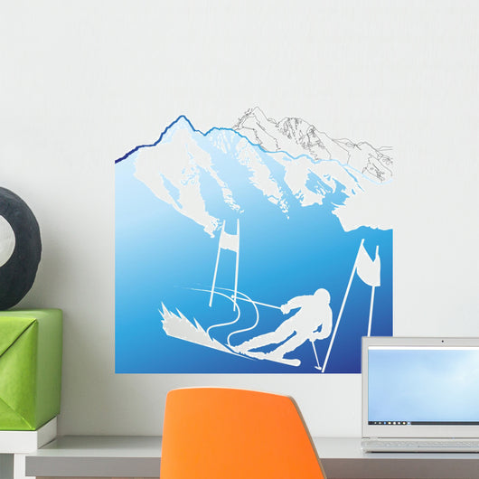 Skiingski Fahrenberge Wall Mural