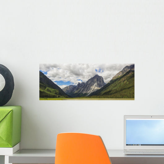 Panoramic Of Mount Harrison Smith In The Cirque Of The Unclimbables Wall Mural