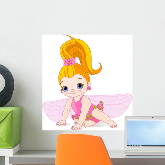 Fairy With Flowers Wall Decal