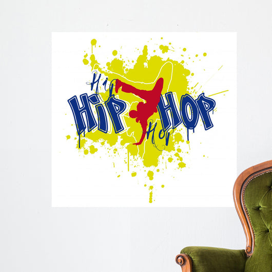 Hip Hop Dancer Wall Decal