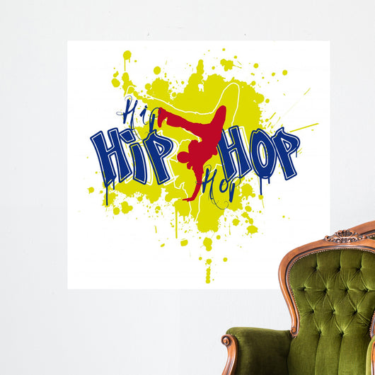 Hip Hop Dancer Wall Decal