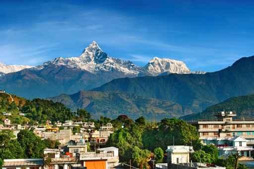 City Pokhara and Mount Wall Decal