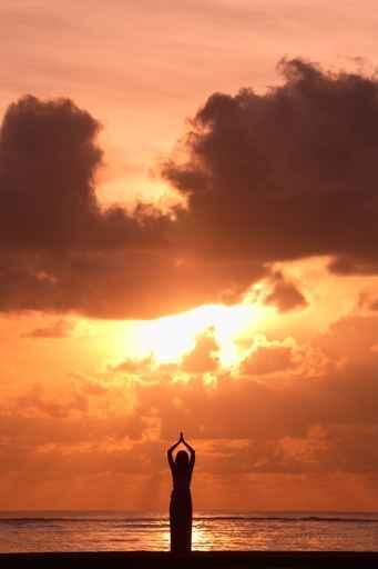 Activity Yoga Sunrise Wall Decal Design 2