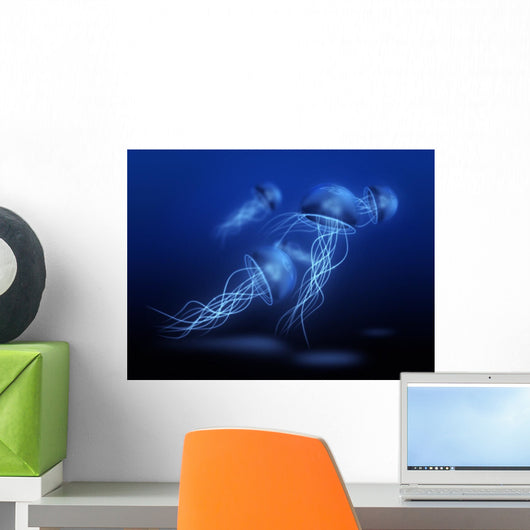 Group of Jellyfish Wall Mural