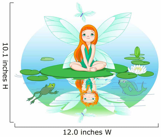 Lily Pond Fairy Wall Decal